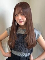 アモレット(amoretto)&nbsp;ロングレイヤー ブラウンカラー 髪質改善 艶髪 20代