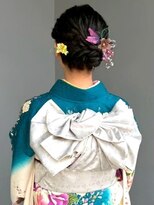 ナカオコアフュール(NAKAO COIFFURE)&nbsp;編み込みヘアアレンジ お呼ばれヘア 和装ヘア 着物ヘア アップ