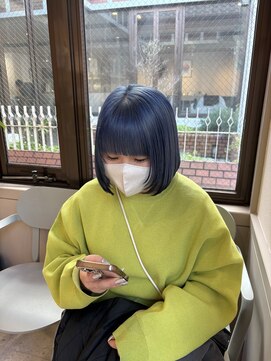 ネイバー(Neighbor) Blue color、Bob /ネイビーボブ