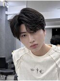 カルマパーマ/シースルーセンターパート/韓国風マッシュ/渋谷