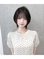 クラン 横浜(Clanc) 小顔見え丸みショートボブ