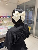 ステラ ヘア デザイン サロン(STELLA hair design salon)&nbsp;リボンとボブ　黒髪　【杉若】