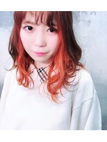 ロアークヘアー(LOARK HAIR)&nbsp;【LOARK】NEOオレンジインナーカラー♪