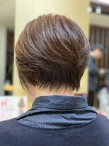 クオリス 上板橋店(QUALIS)&nbsp;30代40代　艶美髪/艶カラー/ひし形前下りくびれショートボブ