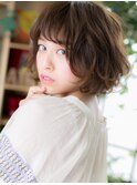 ■羽の様なくせ毛風ふわくしゅ小顔ボブ12-16★上尾20代30代40代