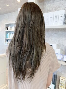 キャアリー(Caary) 福山市美容室Caary人気 透明感ミントグレージュカラー