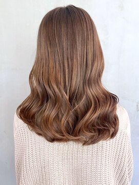 アイティー バイ アルバム 中野店(IT by ALBUM) ベージュウェーブ_ツートンカラーアースカラー_ba320411