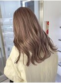 ミルクティーベージュダブルカラーインナーカラーケアブリーチ