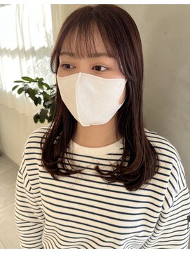 リベラル(liberal) ロングワンカールスタイル/透明感ブラウンアッシュ