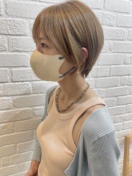 デイジー インデックスヘア 大島店(DAISY index hair) 大人可愛い20代30代小顔丸みショートボブマッシュ耳掛けショート