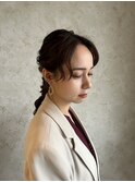 【mily山田】◎ヘアセット◎編みおろしスタイル