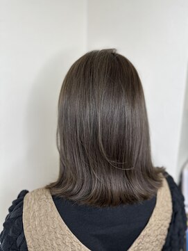 リミエ(RIMIE) #オリーブグレー#髪質改善カラー#ボブ