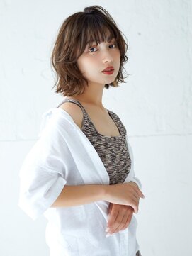 ラフィス ヘアー ピーチ 岡山店(La fith hair peach) 【La fith】くびれボブ×シアーグレージュ