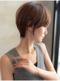 20代30代大人美人ショートボブ/ショートヘア/オリーブベージュ