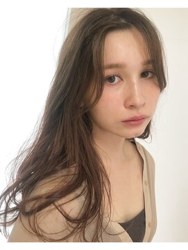 リンク(Link) 【Link】大人ロング×ニュアンスパーマ×チョコレートブラウン