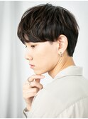 小顔スタイルUP!マットブラウンくせ毛風束感マッシュa新所沢
