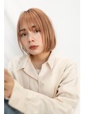 大人かわいい前髪セシルカットココアブラウンフリンジウェーブ