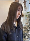 レイヤーカット オリーブベージュ
