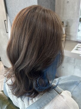 フレスコ 鎌ヶ谷大仏店 インナーカラー × ブルー