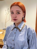 キャロルガーデンズ ボコカ 表参道(Carroll Gardens bococa)&nbsp;【kacho】オレンジカラー×ボブ