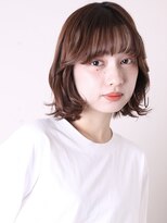 ヨファ ヘアー(YOFA hair)&nbsp;大人ガーリー似合わせカットメルティカラーミディアムボブ0104