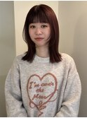切りっぱなしミディアム　フェイスレイヤー