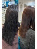 美髪似合わせカット/縮毛矯正/ボブ/イメチェンワイドバング