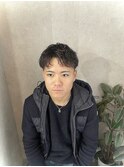 フェザーパーマ/スパイキーショート[榴岡/メンズ/理容室]