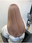 ミルクティー　ベージュ　ダブルカラー
