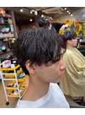 メンズカットパーマ/ニュアンスパーマ/フェザーパーマ[北千住]