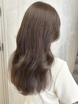 ルノン(LUNON) ハイライトカラーくびれヘアアプリコットオレンジ