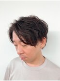 大人センターパート★ベージュカラー