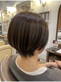 丸みショートボブ