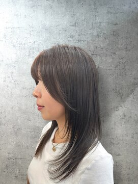 ティエル 町田店(tiel) 顔まわりレイヤー×グレージュカラー