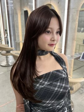 ロンドホットリップ 立川(Lond hot lip) チャコールグレー/ココアグレージュ/ミディアムレイヤーカット