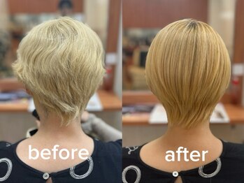 ユニティ 小田急相模原店の写真/ハイダメージ毛でも対応できる！注目の《ネオメテオストレート》導入店◎【小田急相模原/髪質改善】