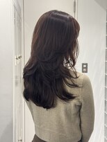 エイン(EYN) レイヤーカット 韓国ヘア ハッシュカット ココアベージュ