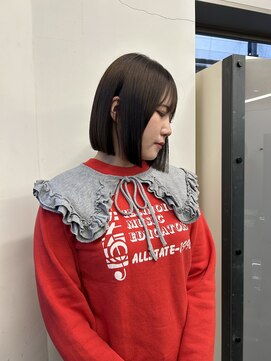 ソワンドゥブレス 瓜破店(soin de brace) 切りっぱなしボブ