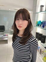 スノッブ(SNOB)&nbsp;ザクザクレイヤーカット×大人可愛いくすみブラウン♪♪