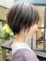 ビュートヨナカ(VIEW TOYONAKA) 30代40代50代/小顔カット/丸みショート/オリーブグレージュ/豊中