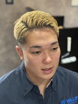 メグロバーバーショップロッポンギ 目黒六(MEGURO BARBER SHOP 6PPONGI) 王道73アップバング/スキンフェード