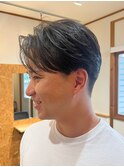 センターパート/メンズショート/フェザーショート/メンズパーマ