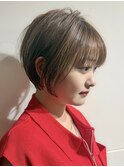 ミルクティーブロンド/ダークブルー/デジタルパーマ/天王町NT72