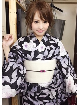 ヘアーセットサロン ピンキー(Hairset Salon Pinky) Pinky☆編み込み浴衣アップ