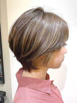 サロンドミルク 溝の口店(salon de MiLK) ＊時短ショート+ハイライト&インナーカラー