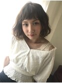 ゆらぎ大人ボブカール　パーマボブ
