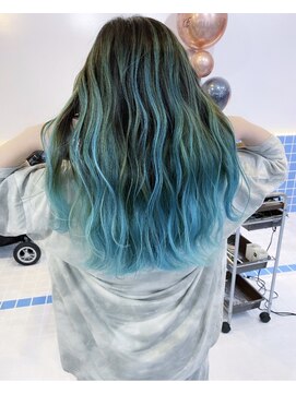 トーク 伊丹本店(TAL'KE) TAL'KE/バレイヤージュ×ライトブルー_722