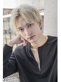 小久保styleインディゴブルーホワイティアッシュアンニュイヘア