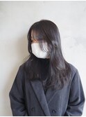 ブリーチ無し透明感カラー