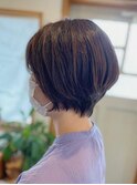 浮き癖のある方のショートスタイル
